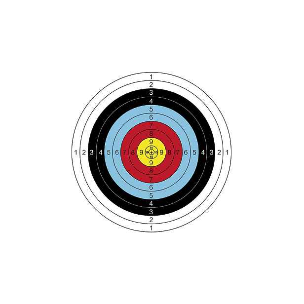 Archer Aim 60 terče na střelbu 10 ks, 1 sada