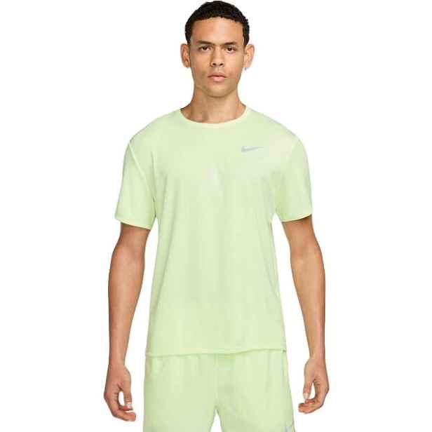 Nike DRI-FIT MILER Pánské tréninkové tričko, reflexní neon