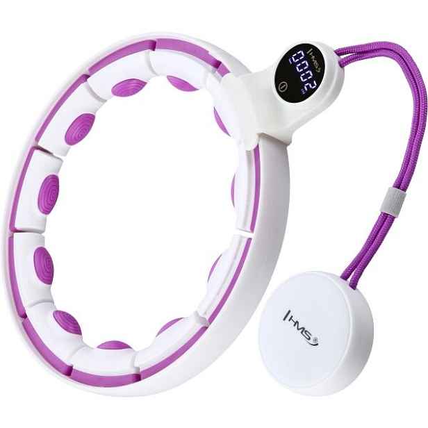 HMS HHM17 Masážní hula hoop se závažím, magnety a počítadlem