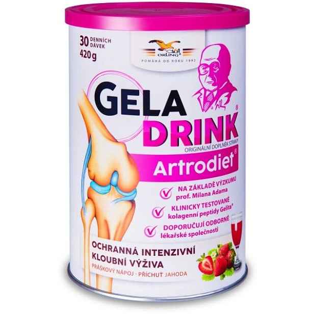 GELADRINK ARTRODIET JAHODA 420 G Intenzivní kloubní výživa , G