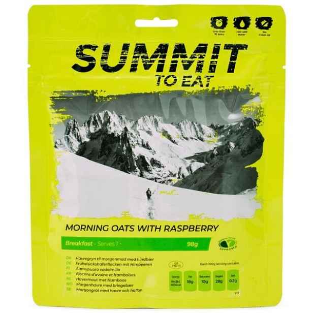 SUMMIT TO EAT OVESNÁ KAŠE MALINAMI 98 G Dehydrovaná strava, dummy