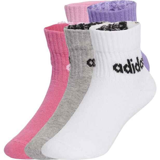 adidas KIDS LINEAR ANKLE 5P Dívčí ponožky, mix