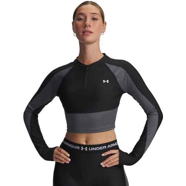 Under Armour HEATGEAR RIB 1/4 ZIP Dámské sportovní tričko