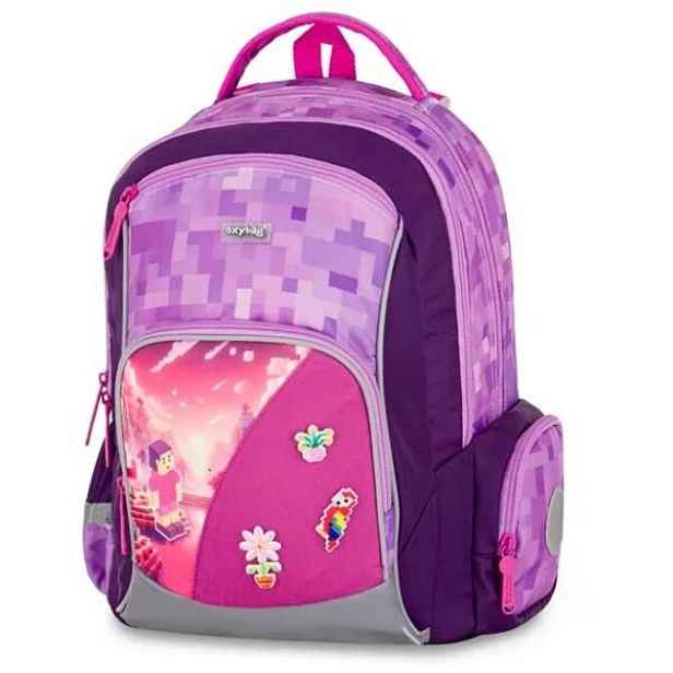 Oxybag PLAYWORLD GIRL PIXEL Školní batoh