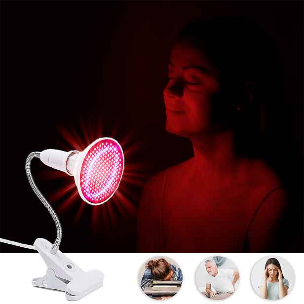 LED lampa inSPORTline Vlora s červeným a modrým světlem