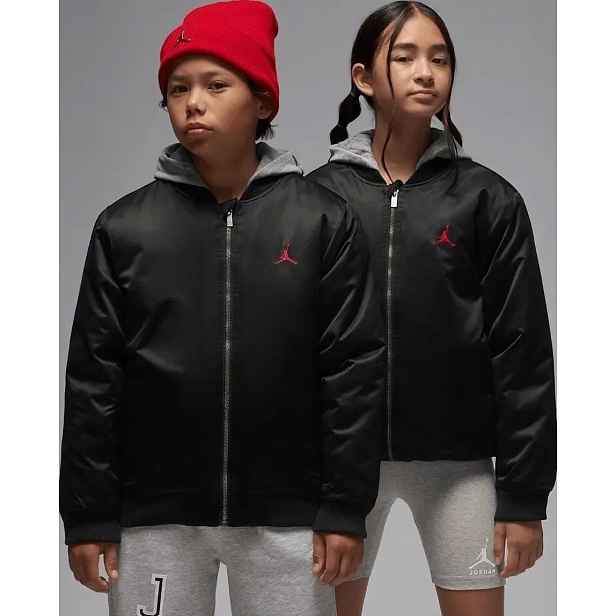 Jordan big logo hooded bomber l
