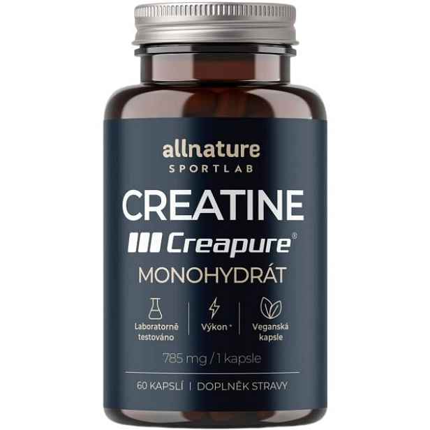 ALLNATURE SPORTLAB CREATINE CREAPURE MONOHYDRÁT 60 CPS Kreatinové kapsle