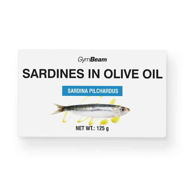 GymBeam Sardinky v olivovém oleji