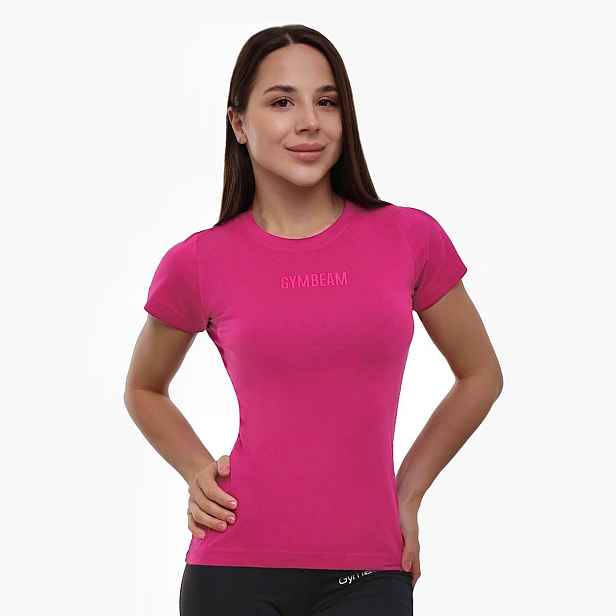 GymBeam Dámské tričko FIT Magenta