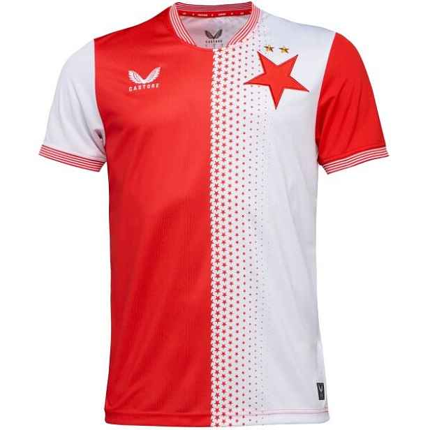 CASTORE SLAVIA PRAGUE HOME SS SHIRT Pánský fotbalový dres