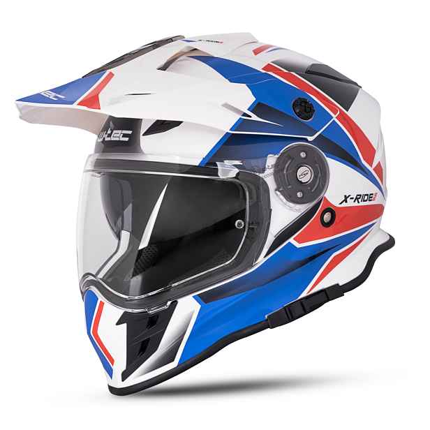 Moto přilba W-TEC Valso Graphic bílo-červeno- (53-54)