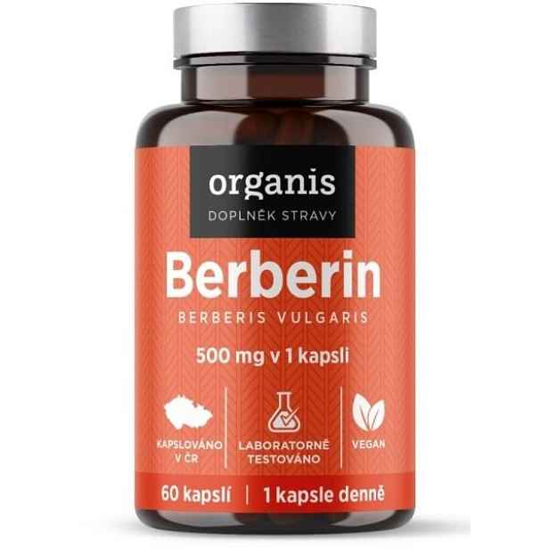 ORGANIS BERBERIN 500 MG, 60 CPS Doplněk stravy