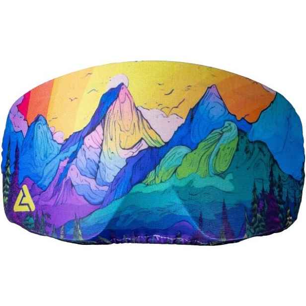 Laceto SKI GOGGLES COVER STYLIZED MOUNTAINS Látkový kryt lyžařských brýlí, mix