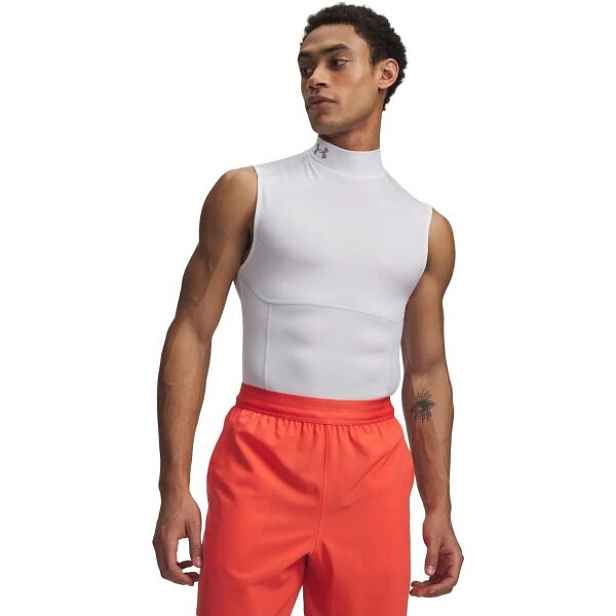 Under Armour HG ELITE SLEEVELESS MOCK Pánské kompresní tílko