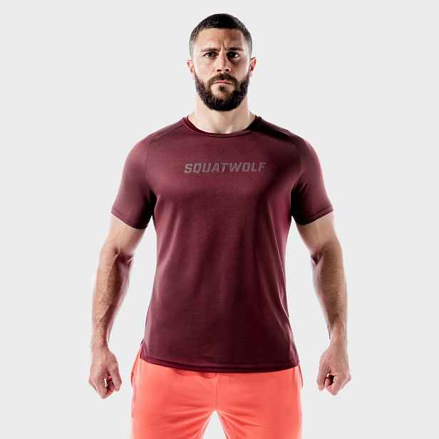 SQUATWOLF Tričko LAB360º Recycled Mesh Tee Tawny Port