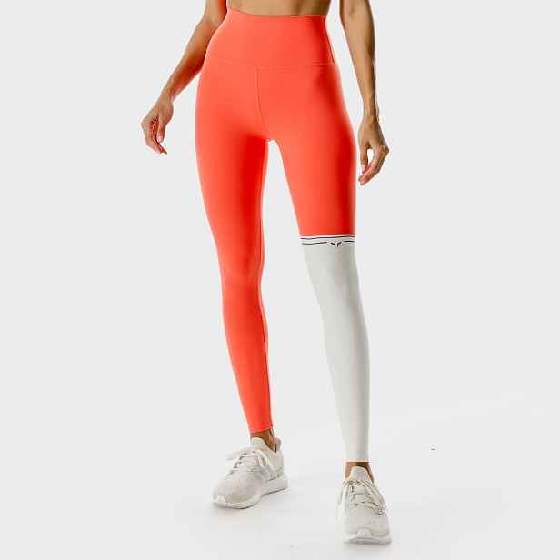 SQUATWOLF Dámské legíny LAB360º Colour Block Hot Coral