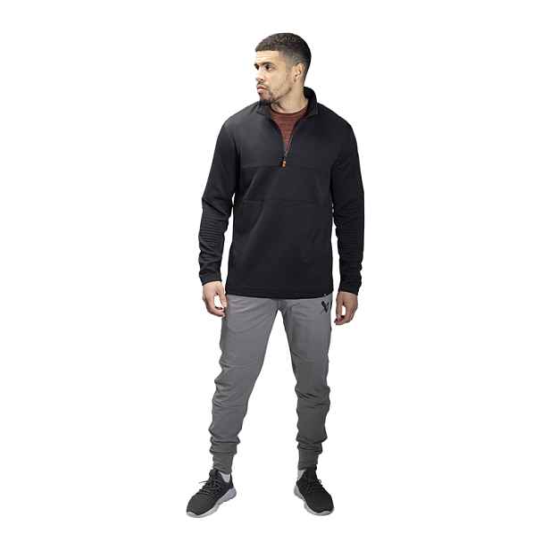 Mikina FLC 1/2 Zip Sr Blk