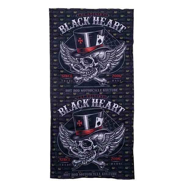 Multifunkční nákrčník W-TEC Heart Scarfest Wings Skull