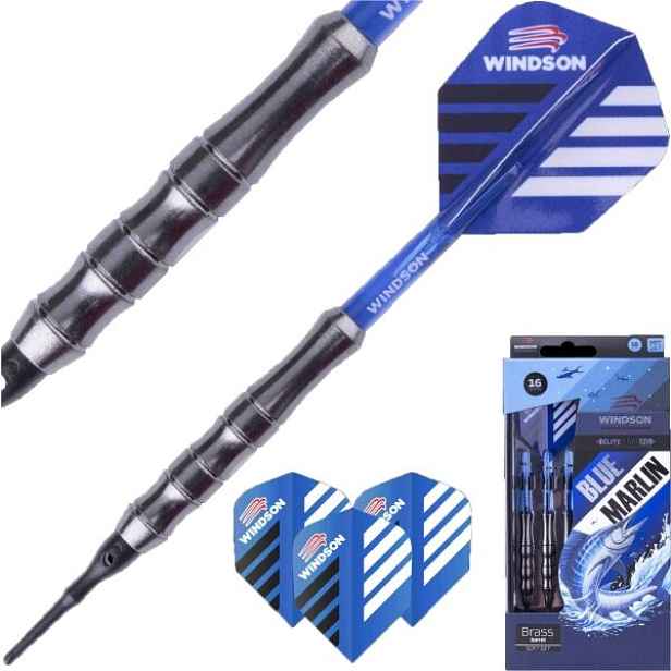 Windson MARLIN 16 G Set šipek s mosaznými barely a plastovými hroty