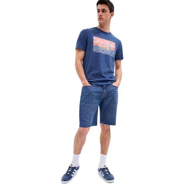 GAP V-STRAIGHT DENIM Pánské šortky