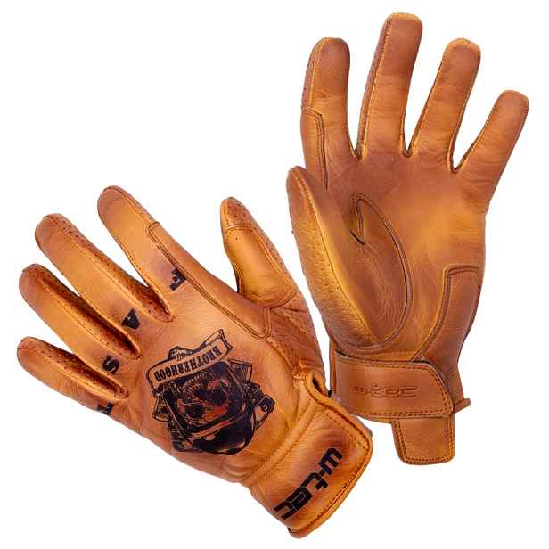 Letní kožené moto rukavice W-TEC Gatorrano