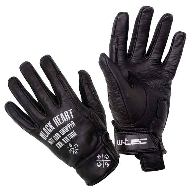 Letní kožené moto rukavice W-TEC Heart Darios