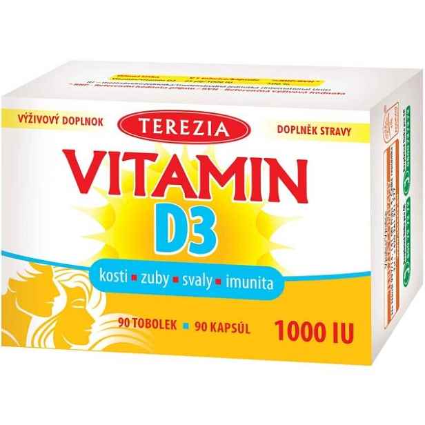 TEREZIA VITAMIN D3 1000 IU 90 TOBOLEK Vitamínový doplněk