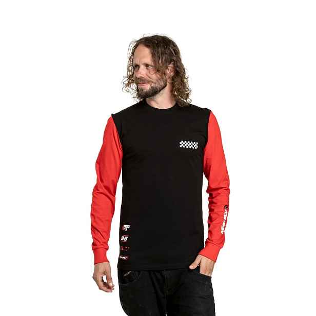 Pánské tričko s dlouhým rukávem meatfly appex / m