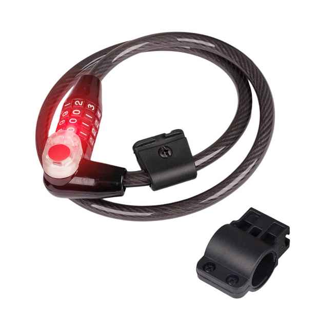 Kódový zámek W-TEC Boelis 10*800mm s LED světlem