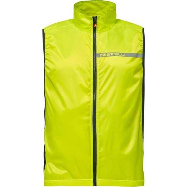 Castelli SQUADRA VEST Pánská vesta na kolo, reflexní neon