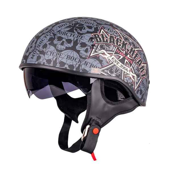 Moto přilba W-TEC Heart V535 Cross Skull (53-54)