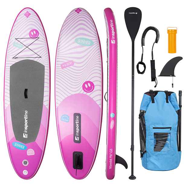 Paddleboard s příslušenstvím inSPORTline Wavelet 9'6" • 260l • do 80kg