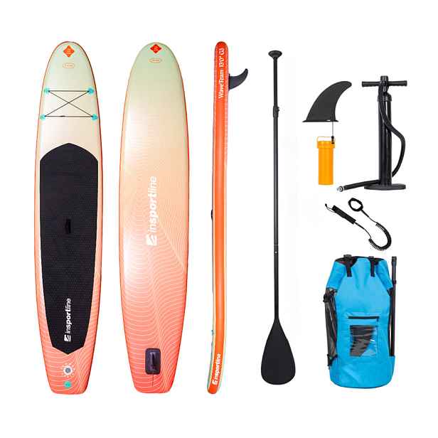 Paddleboard s příslušenstvím inSPORTline WaveTeam 13'0" • 350l • do 200kg