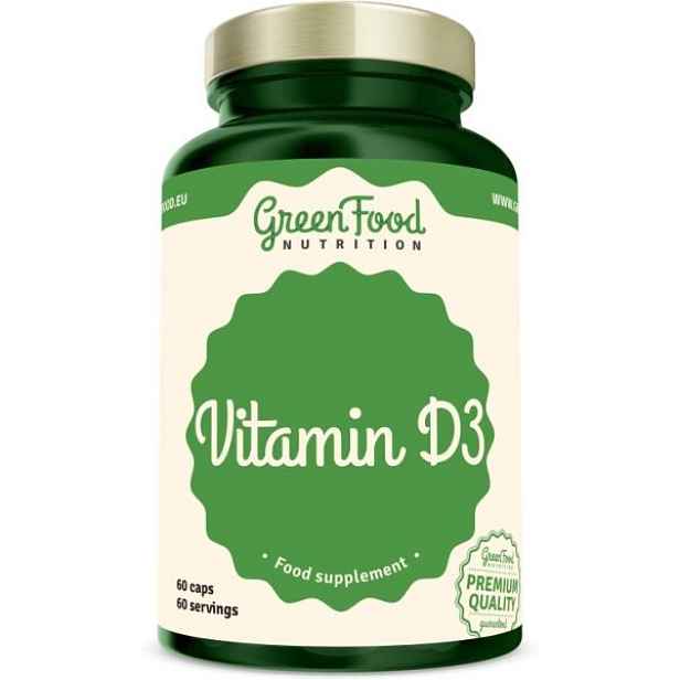 GREENFOOD VITAMIN D3 60CPS Vitamíny