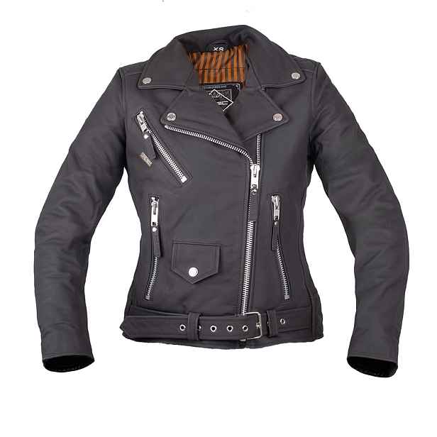 Dámská kožená moto bunda W-TEC Brinea matně