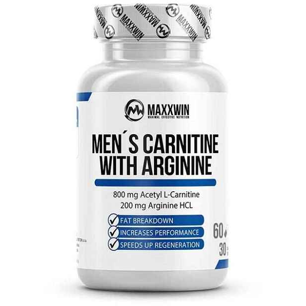 MAXXWIN MEN´S CARNITINE WITH ARGININE 60 KAPSLÍ Pánský spalovač tuků