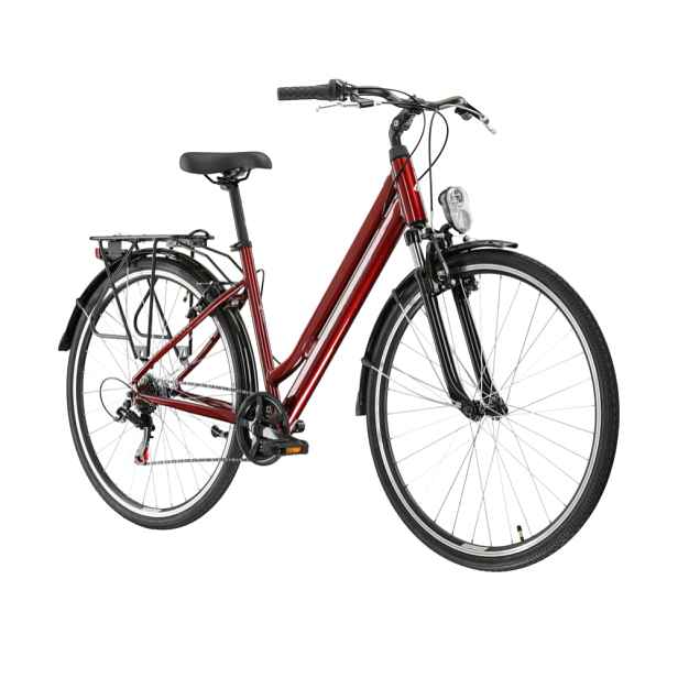 Městské kolo Kross Sentio 1.0 28" Gen 004 (18", 158-170 cm) rubín /lesk