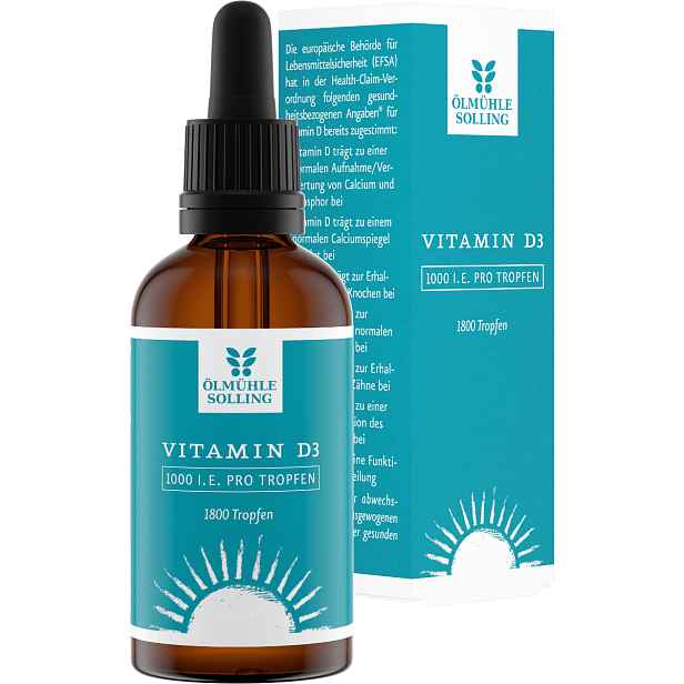 Ölmühle Solling Vitamín D3 kapky 1000 IU