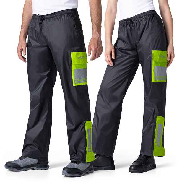 Pláštěnkové moto kalhoty W-TEC Colnari -fluo