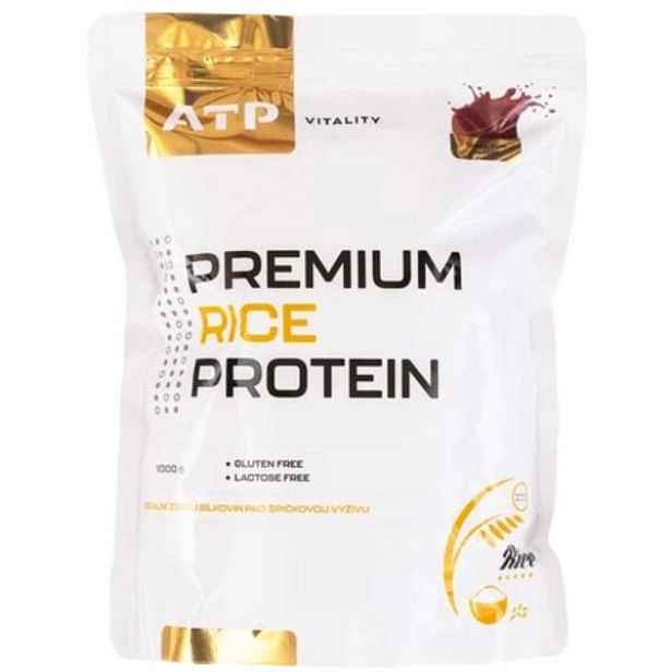 ATP VITALITY PREMIUM RICE PROTEIN 1000 G ČOKOLÁDA NUGÁT Rostlinný protein , KG