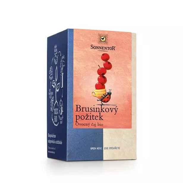 Sonnentor BIO Brusinkový požitek čaj 18x2,8g