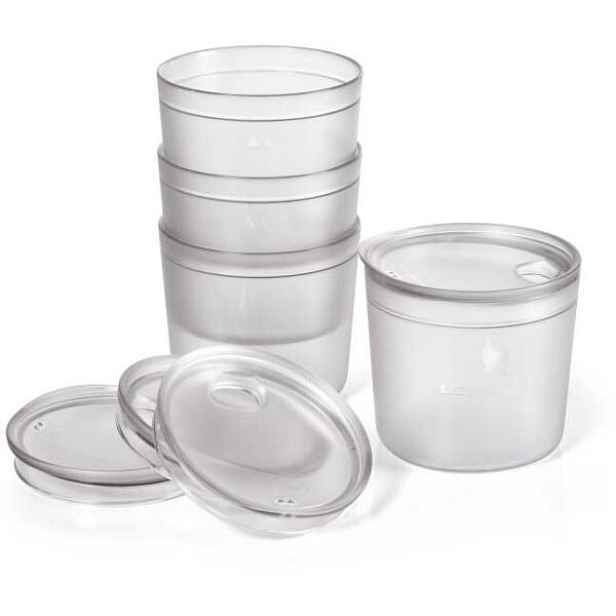 Light my fire TUMBLER WITH SNAP LID SHORT 4-PACK Sada hrnků, transparentní