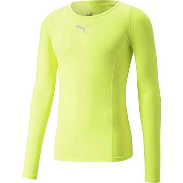 Puma LIGA BASELAYER LONG SLEEVE TEE Pánské funkční triko, reflexní neon