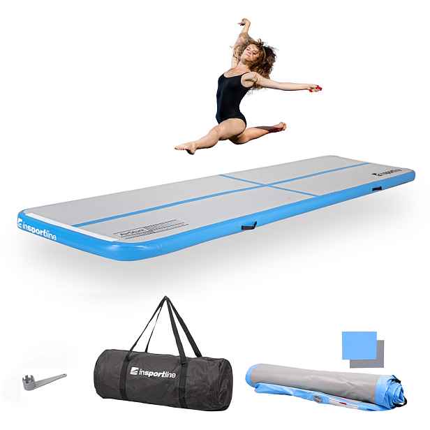 Airtrack inSPORTline Airstunt 400x100x10 cm bílo