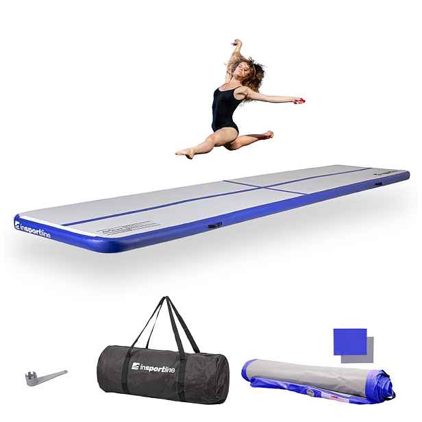 Airtrack inSPORTline Airstunt 500x100x10 cm bílo