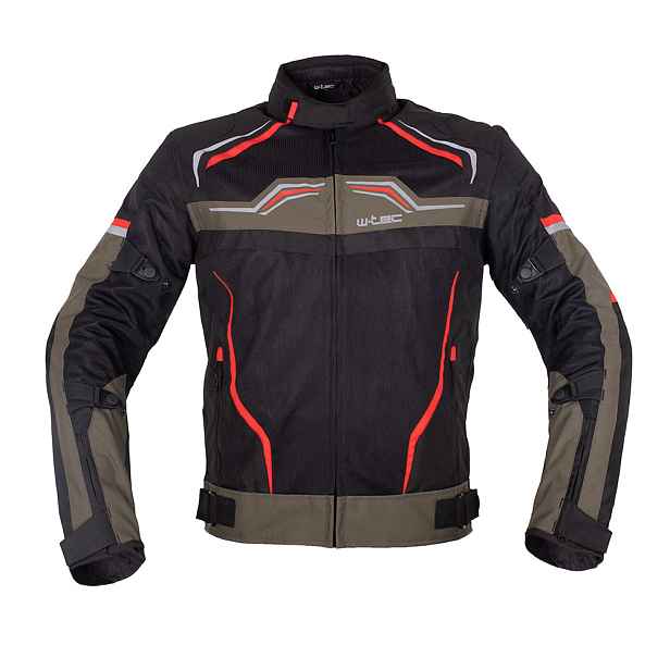 Letní moto bunda W-TEC Rovin černo-zeleno