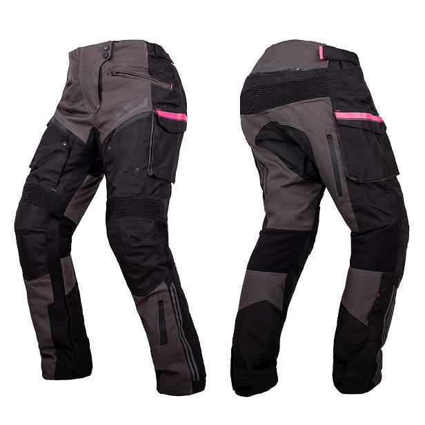 Dámské moto kalhoty W-TEC Barbata černo-šedo
