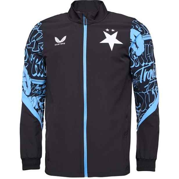CASTORE SLAVIA PRAGUE PRE MATCH JACKET Pánská předzápasová bunda