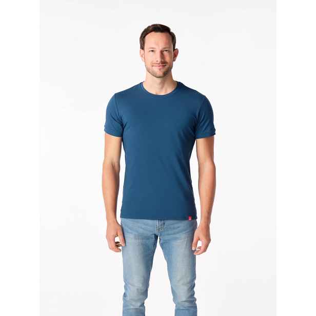 Pánské tričko slim fit cityzen davos modrozelená xxl