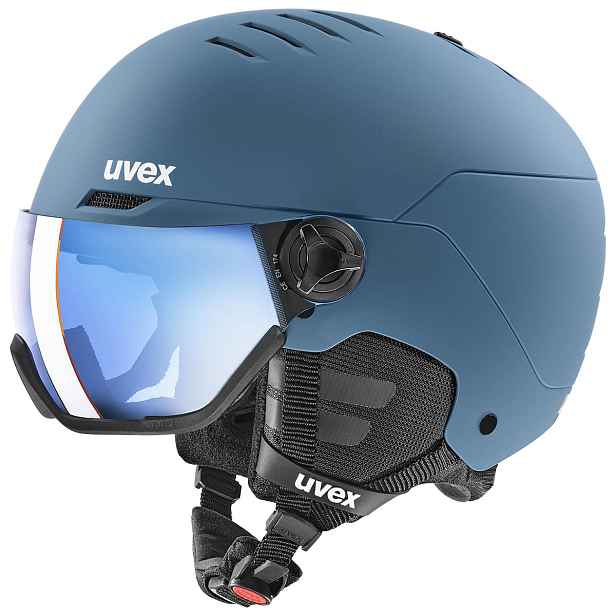 Lyžařská přilba Uvex Wanted visor - Stone matt Velikost: 54-58